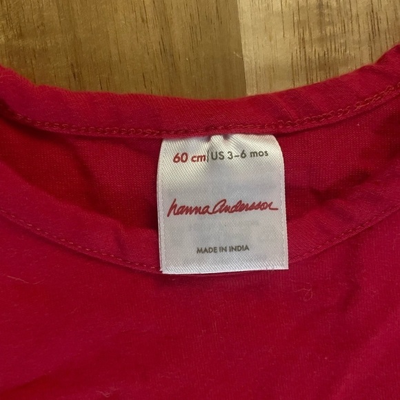 Hanna Andersson Red Christmas Reindeer Tulle Dress, size 3-6m - Picture 3 of 5